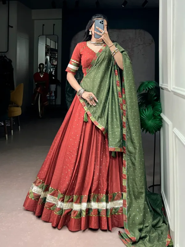 Navratri_Collection_Traditional_Fashion_Elevated_With_Elegant_Chanderi_Fabric_And_Statement_Latkan