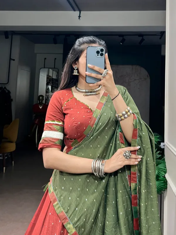 Navratri_Collection_Traditional_Fashion_Elevated_With_Elegant_Chanderi_Fabric_And_Statement_Latkan