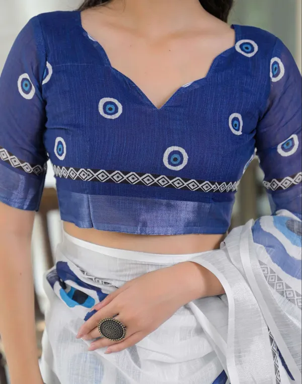 White_Najariya_Linen_Printed_Saree