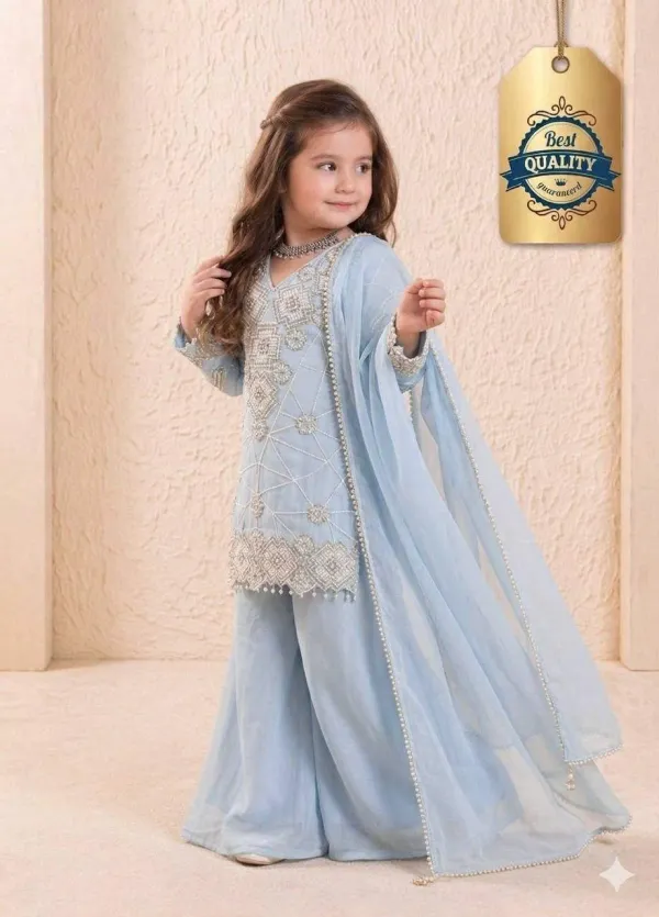 Sky_Blue_Girls_Wedding_Wear_Top_Palazzo_And_Dupatta_Set_With_Sequence_Work