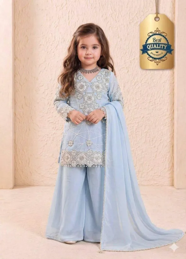 Sky_Blue_Girls_Wedding_Wear_Top_Palazzo_And_Dupatta_Set_With_Sequence_Work