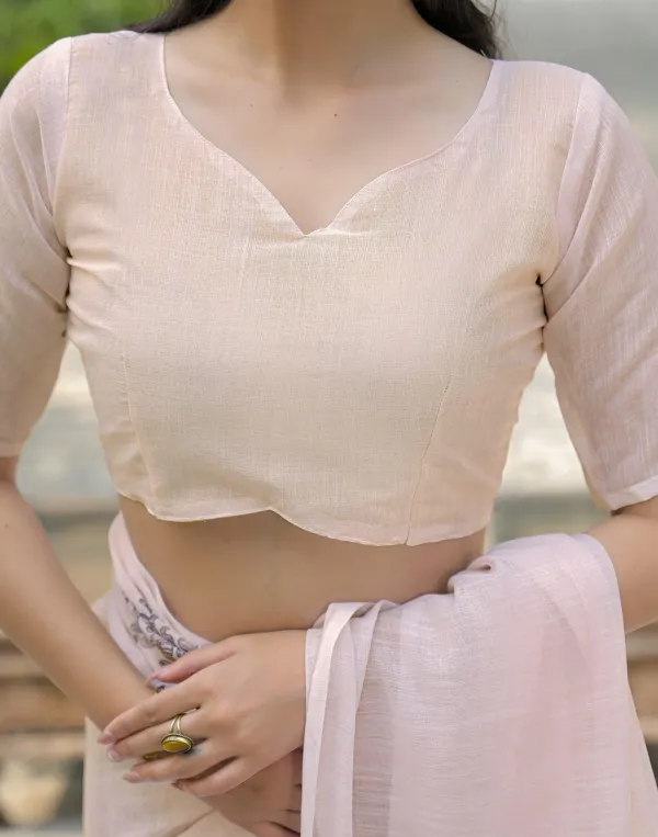 Beige_Linen_Printed_Saree