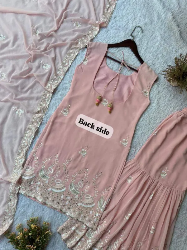 Party_And_Wedding_Season_Our_3_Piece_Kurti_Sarara_And_Dupatta_With_Sequence_Embroidery_Work