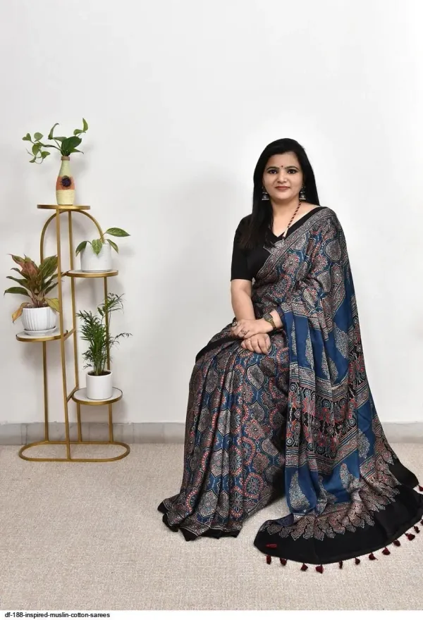 Blue_Ajrakh_Printed_Soft_Gaji_Silk