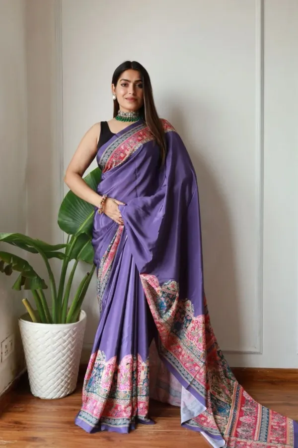 Purple_New_Madhubani_Satin_Saree_Collection_With_Blouses_Piece_For_Women