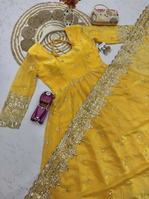 Bright_Yellow_Organza_Anarkali_Suit_Set_With_Heavy_Sequin_Embroidery_Elephant_Zari_Border_Dupatta_Veronica_Fashion_Hub