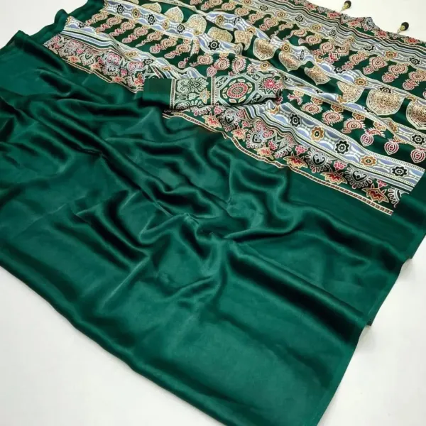 Satin_Crepe_Silk_Ajrakh_Printed_Saree_For_Women