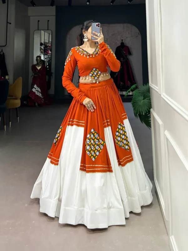 Orange_Color_Gamthi_Work_With_Gotta_Patti_Lace_Design_Lehenga_Choli_By_Veronica_Fashion_Hub