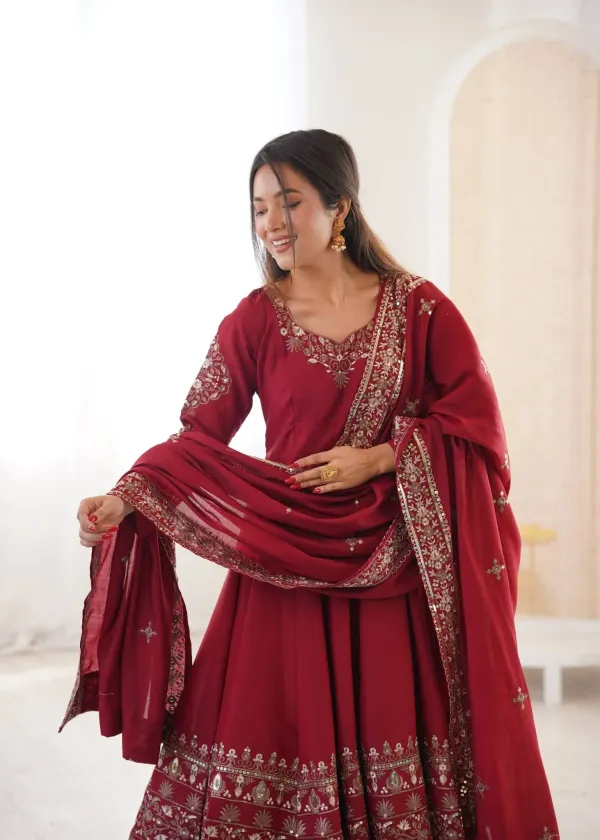 Elegant_Embroidered_Sequence_Designer_Anarkali_Three_Piece_Set