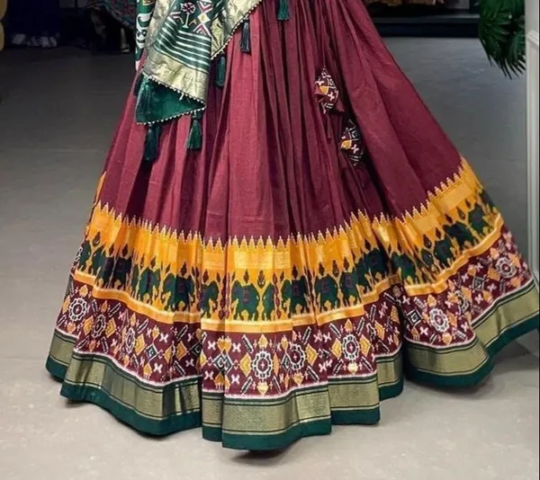 Cultural_Ajarakh_Print_Decorative_Lahenga_Choli_For_Women