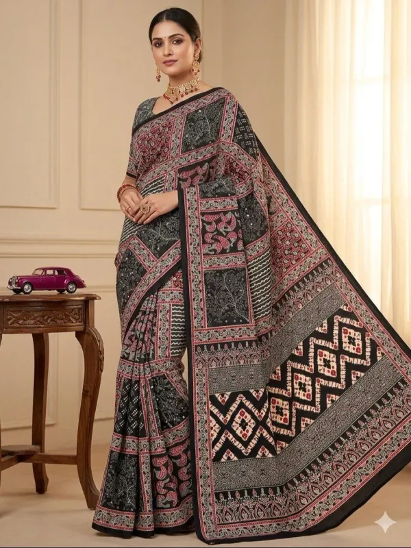 Classic_Ajarakh_Printed_Real_Mirror_Designer_Saree_For_Women