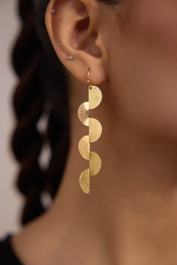 Bronze_Wood_Geometric_Drop_Earrings_For_Women