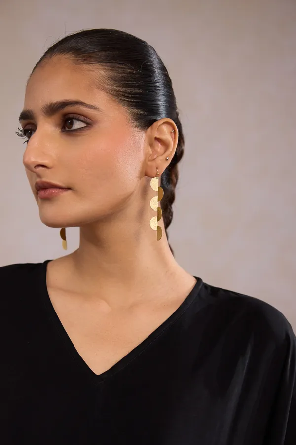Bronze_Wood_Geometric_Drop_Earrings_For_Women