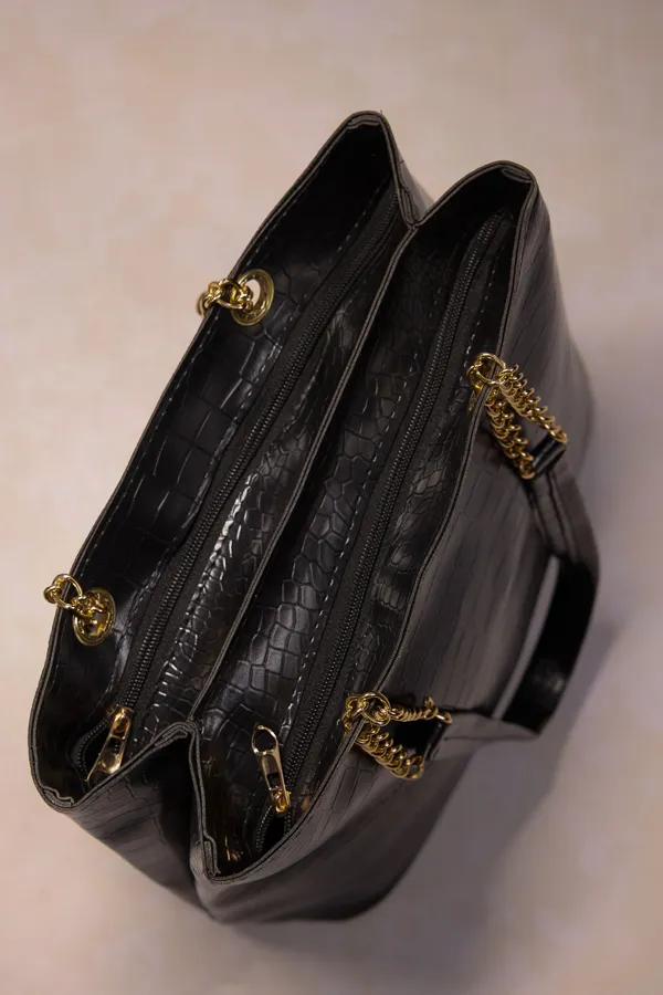 Black_Pu_Leather_Tote_Bag_For_Women