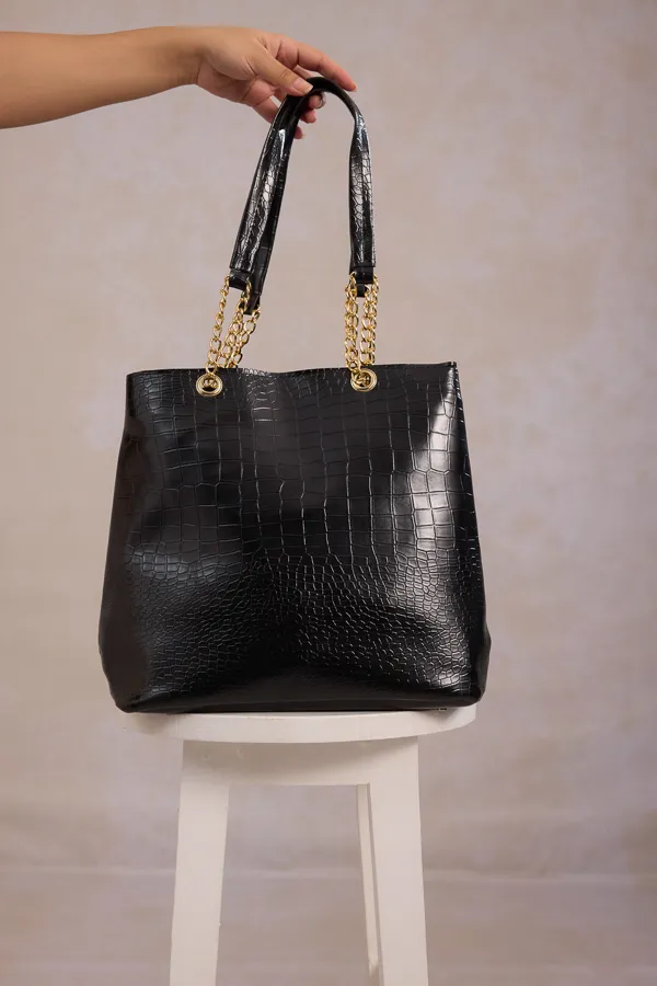 Black_Pu_Leather_Tote_Bag_For_Women