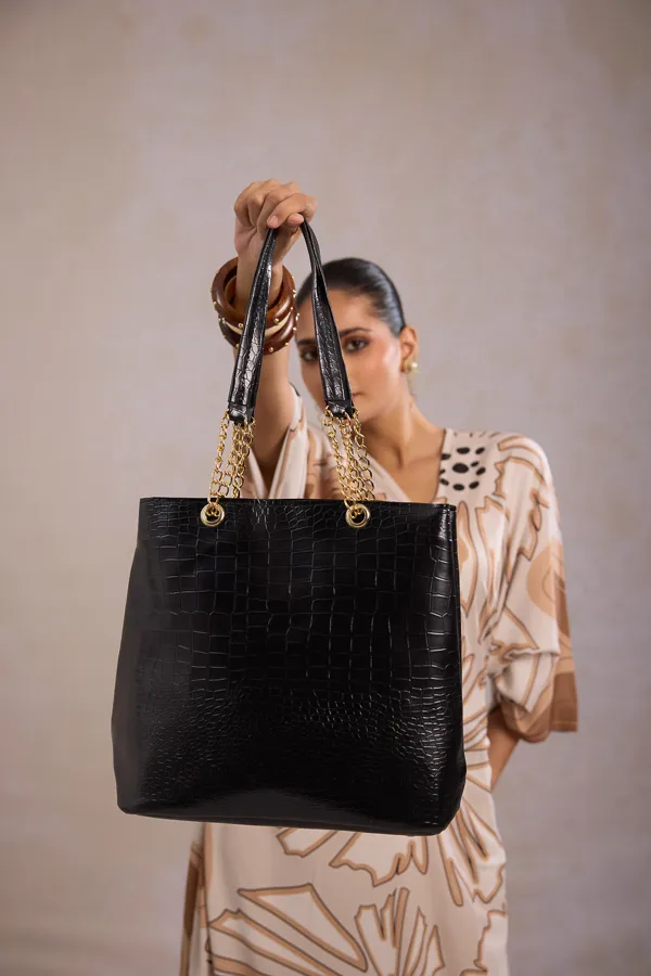 Black_Pu_Leather_Tote_Bag_For_Women