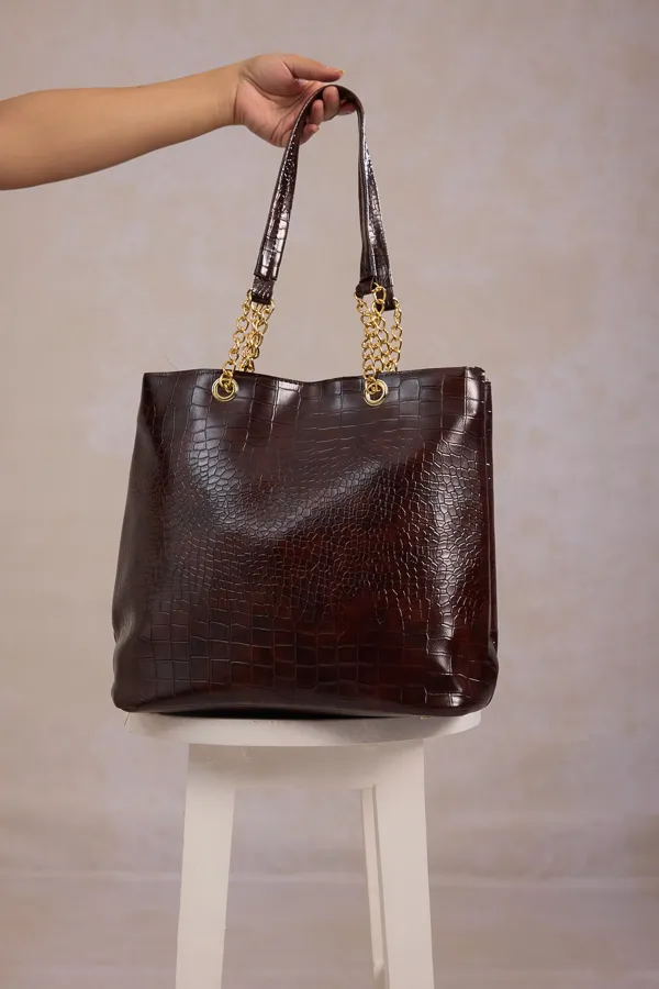 Brown_Pu_Leather_Tote_Bag_For_Women