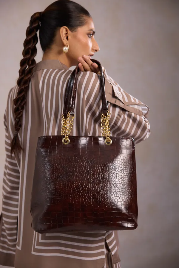Brown_Pu_Leather_Tote_Bag_For_Women