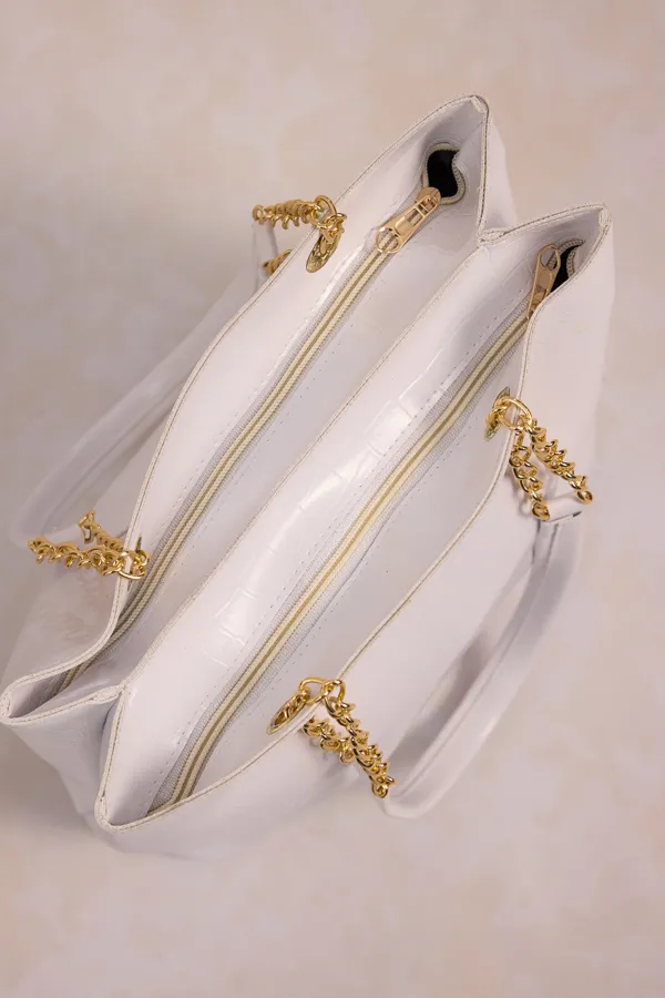 White_Pu_Leather_Tote_Bag_For_Women