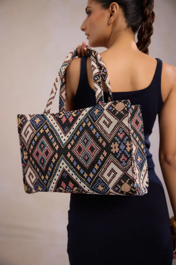 Multicolor_Cotton_Linen_Woven_Tote_Bag_For_Women
