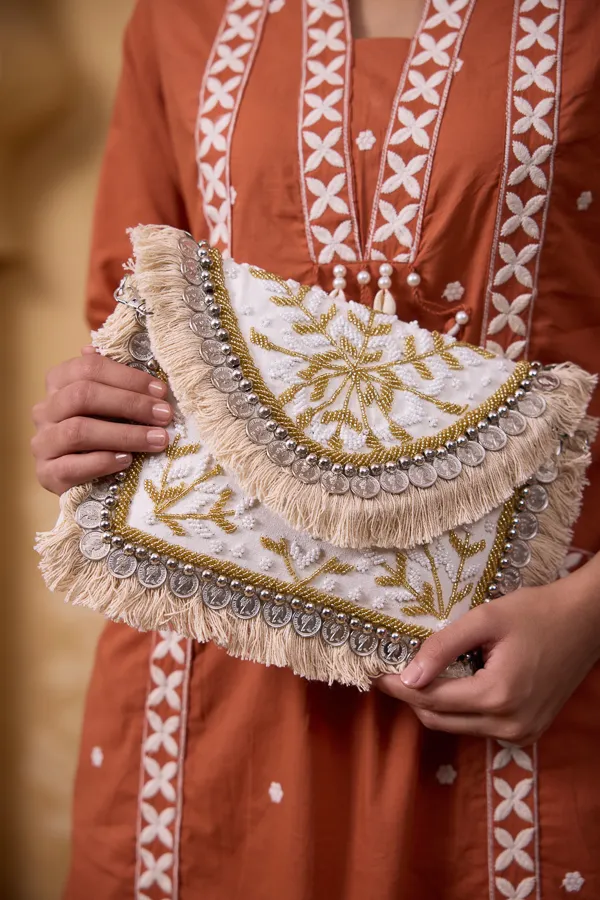 Cream_Cotton_Beaded_Boho_Clutch_For_Women