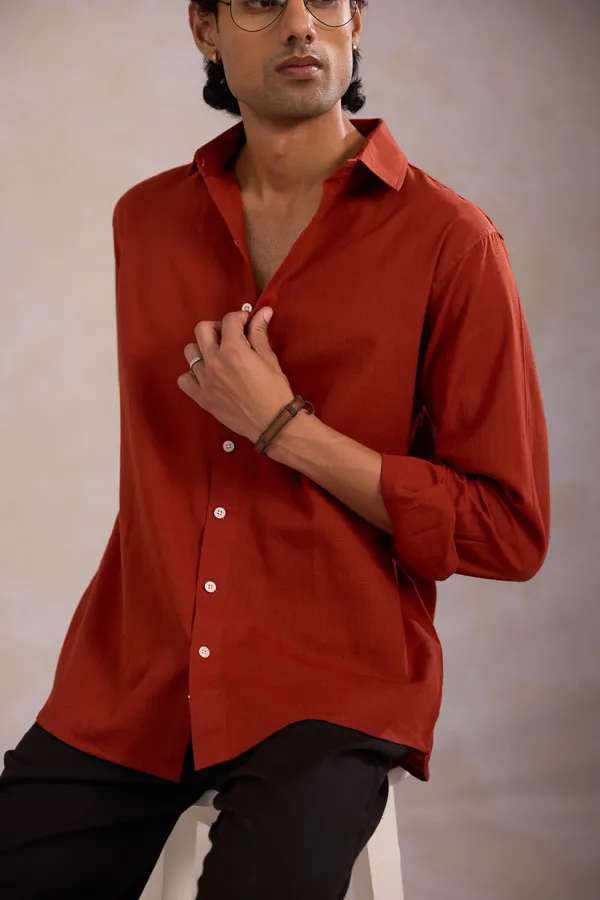 Rust_Cotton_Relaxed_Fit_Shirt_For_Men