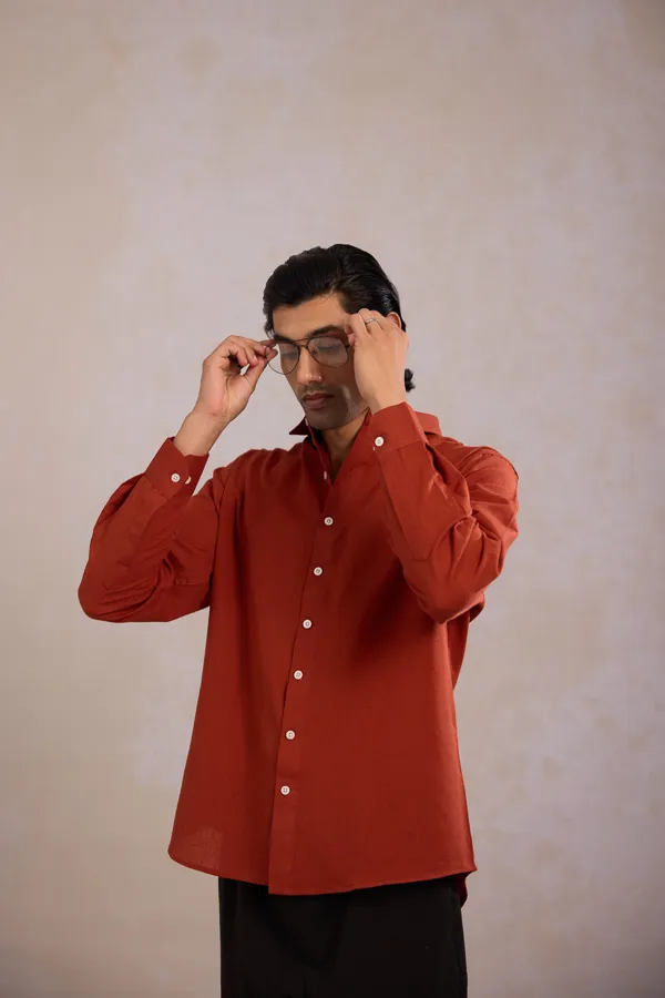 Rust_Cotton_Relaxed_Fit_Shirt_For_Men