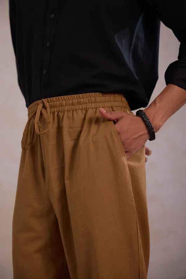 Mustard_Cotton_Relaxed_Fit_Trousers_For_Men