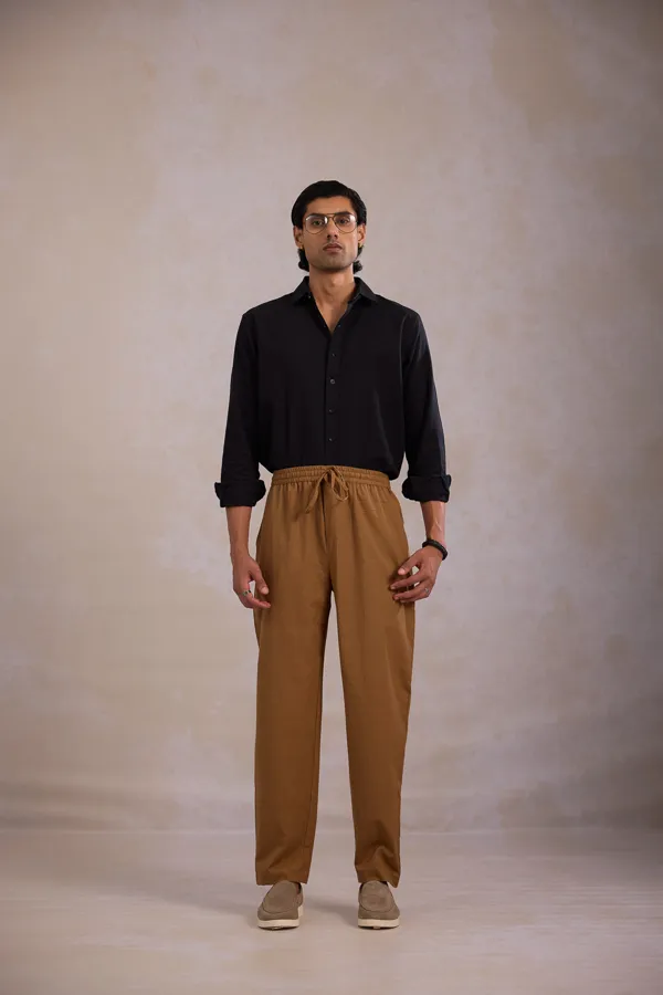 Mustard_Cotton_Relaxed_Fit_Trousers_For_Men