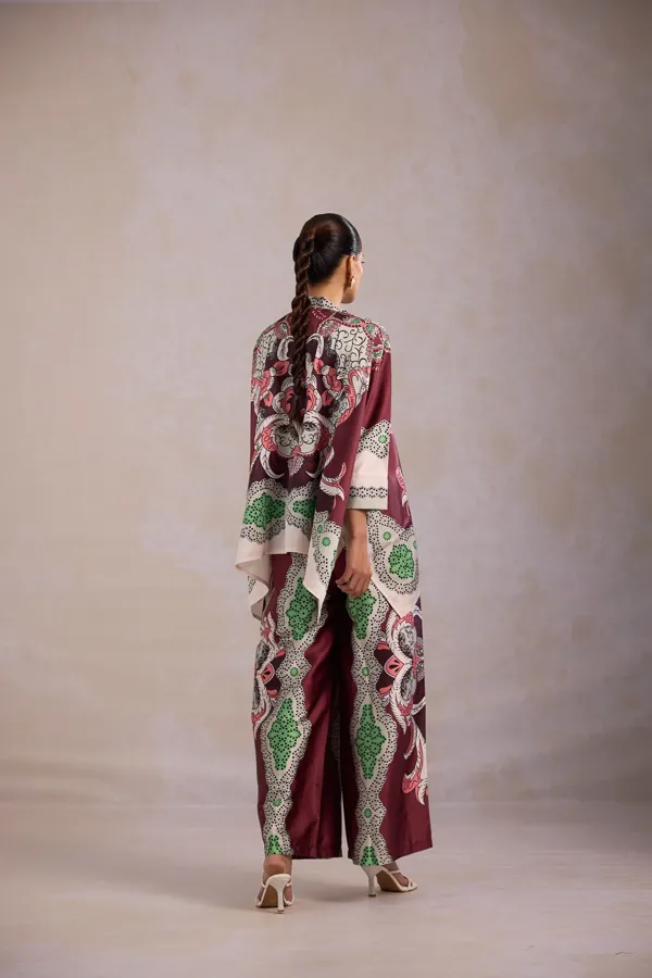 Multicolour_Roman_Silk_Kaftan_Style_Co-Ord_Set_For_Women