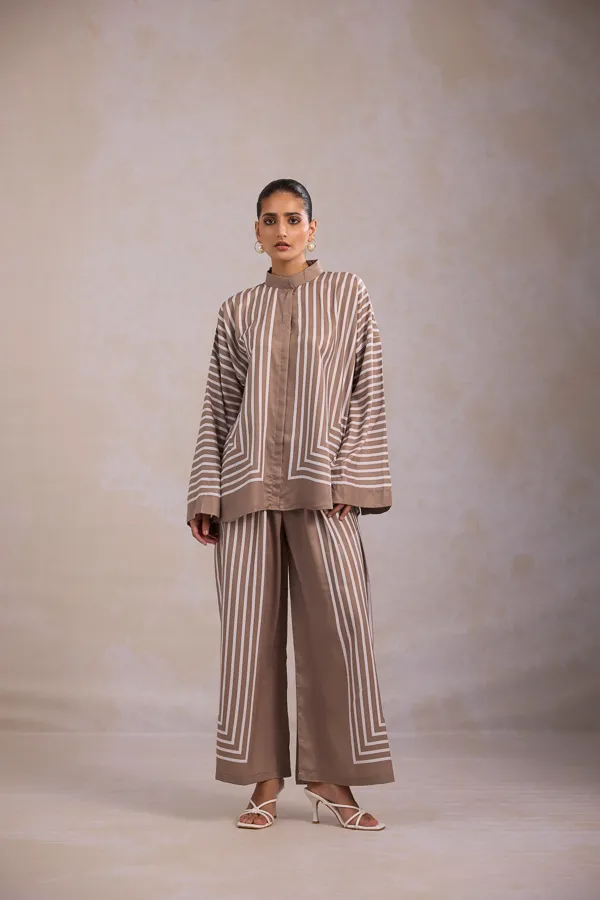 Beige_Fluid_Crepe_Striped_Co-Ord_Set_For_Women