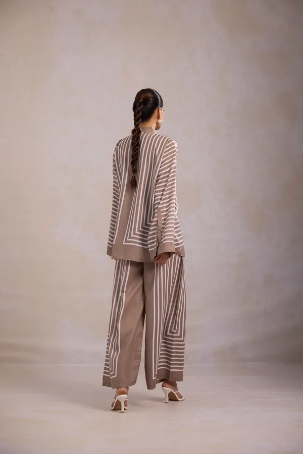 Beige_Fluid_Crepe_Striped_Co-Ord_Set_For_Women