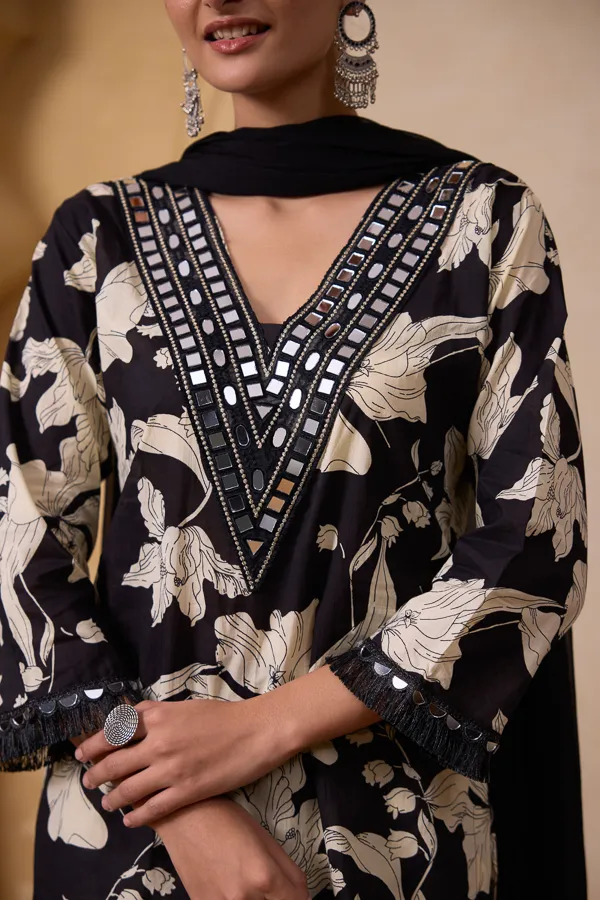 Black_Cotton_Blend_Embroidered_Mirror_Work_Co-Ord_Set_For_Women