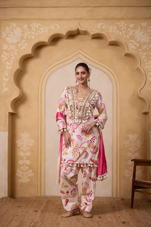 Pink_Cotton_Embroidered_Mirror_Work_Co-Ord_Set_For_Women