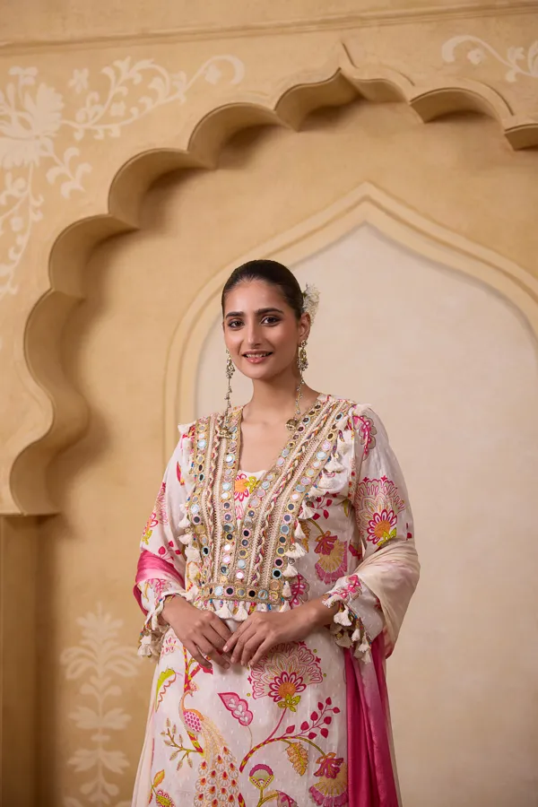 Pink_Cotton_Embroidered_Mirror_Work_Co-Ord_Set_For_Women