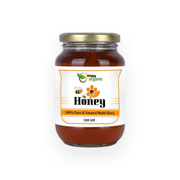 Grappy_Organic_Pure_Natural_Multi_Flora_Honey_500G