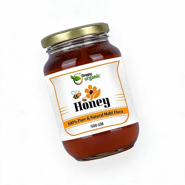 Grappy_Organic_Pure_Natural_Multi_Flora_Honey_500G