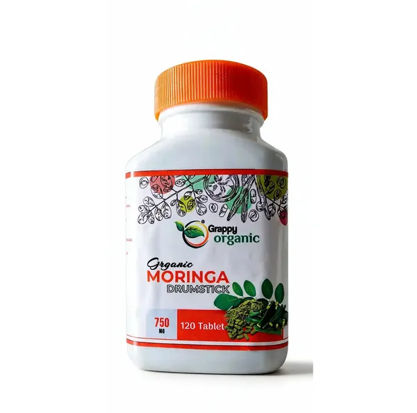 Grappy_Organic_Moringa_Drumstick_Tablets_750Mg_120_Count