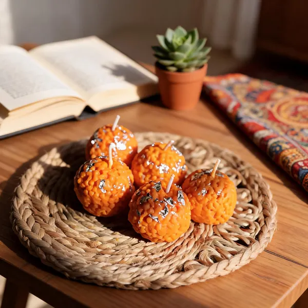 Orange_Soya_Wax_Candle_For_Home_And_Offoce_(Pack_Of_5_)