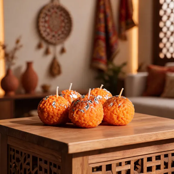 Orange_Soya_Wax_Candle_For_Home_And_Offoce_(Pack_Of_5_)