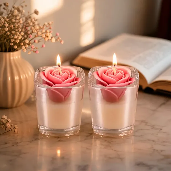 Multicolor_Soya_Wax_Candle_For_Home_And_Offoce_(Pack_Of_2_)