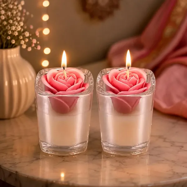 Multicolor_Soya_Wax_Candle_For_Home_And_Offoce_(Pack_Of_2_)