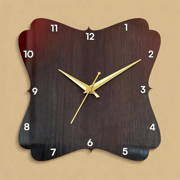 Mdf_Scalloped_Personalized_Photo_Print_Wall_Clock