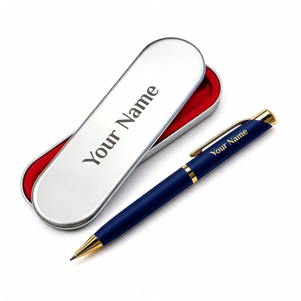 Blue_Metal_Ball_Pen_Personalized_Gift_Set_With_Case