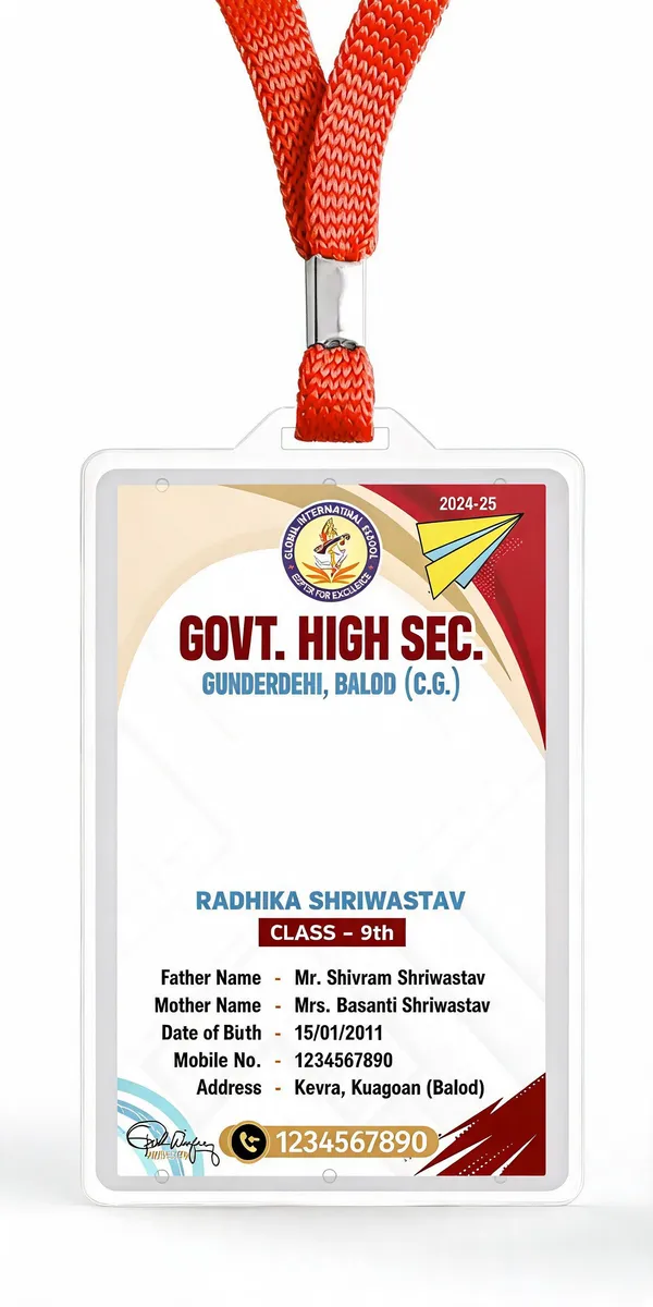 Red_Braided_Polyester_Lanyard_Identity_Card_Holder