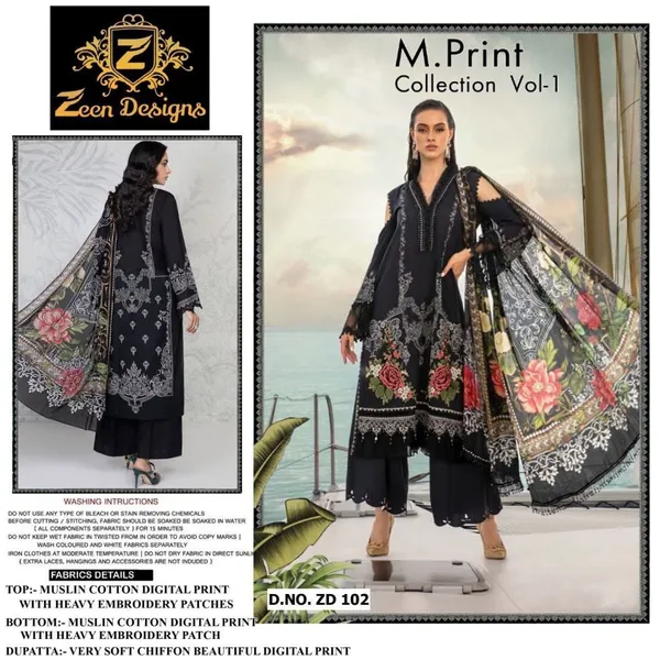 Black_Muslin_Cotton_Embroidered_Unstitched_Suit_Set_For_Women