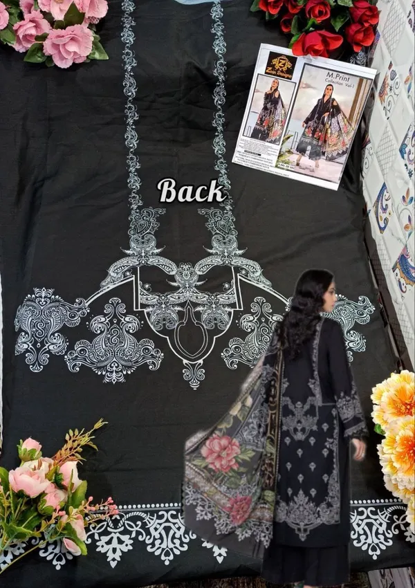 Black_Muslin_Cotton_Embroidered_Unstitched_Suit_Set_For_Women