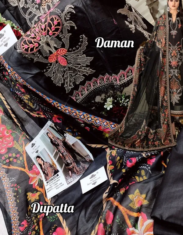Black_Cotton_Embroidered_Suit_Set_For_Women