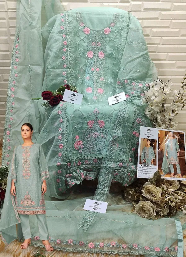 Green_Organza_Embroidered_Salwar_Suit_for_Women