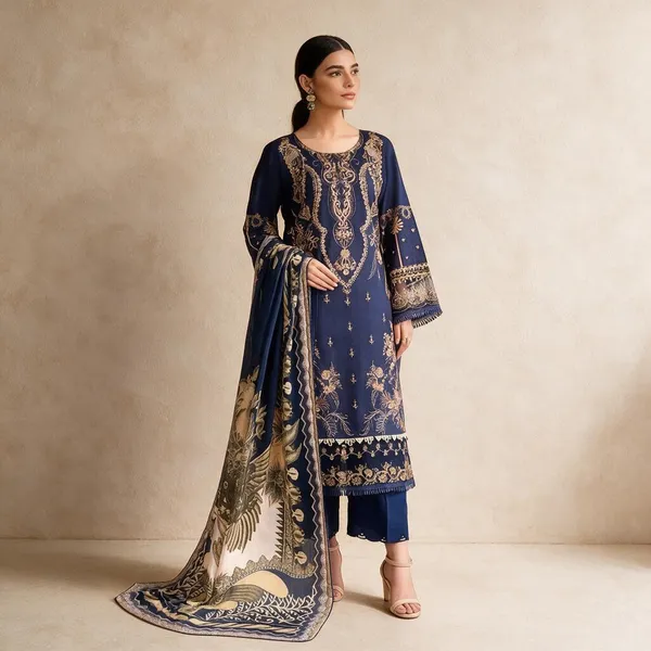 Navy_Blue_Muslin_And_Cotton_Embroidered_Straight_Suit_Set_For_Women
